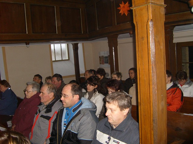 Das Publikum beim Krippenspiel 2007 in Burgwitz. Aufgenommen von Rico Krause am 24.12.2007.